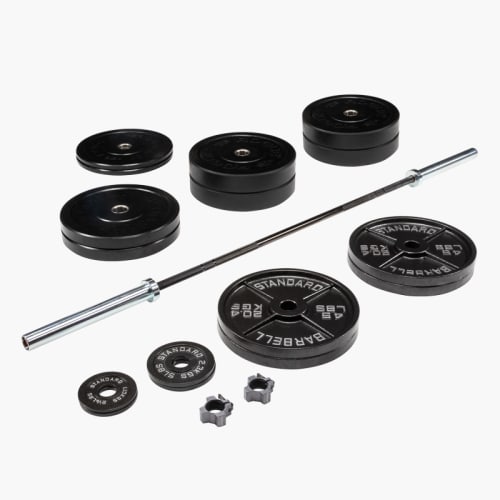 Workout bar and plates clearance